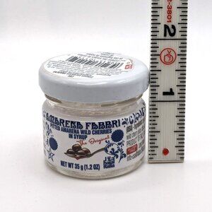 Fabbri Amarena Cherries Mini Jar 1.2oz; Empty Jar; Craft Jar; Project Jar; Reuse